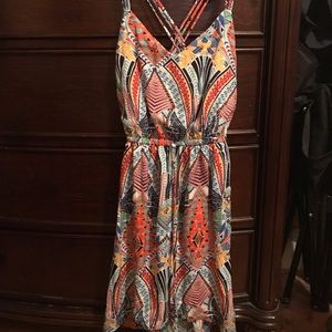 Multicolored day dress